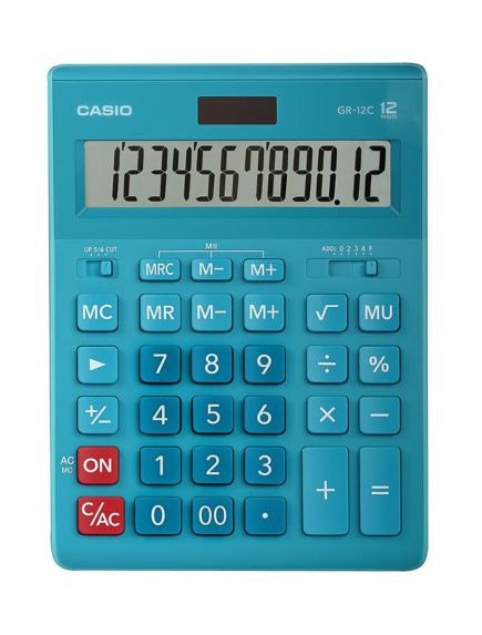 Casio Calculator/GR-12C-LB-W-EP/Light Blue