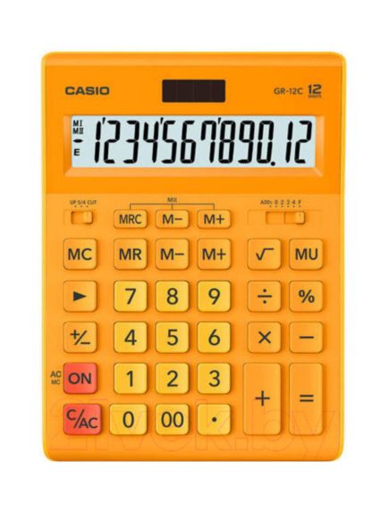 Casio Calculator/GR-12C-RG-W-EP/Orange